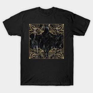 Elegant Marble - Art Deco Noir T-Shirt